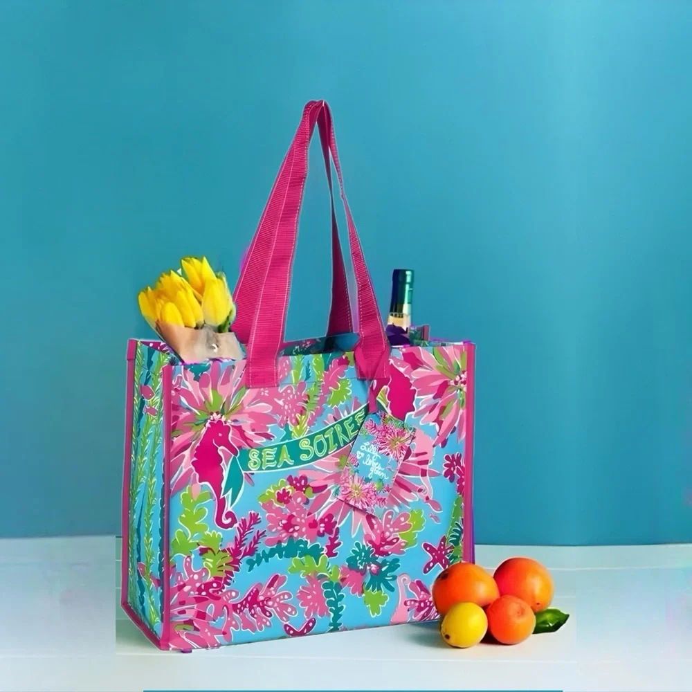 Market Tote in Trippin' and Sippin' by Lilly Pulitzer